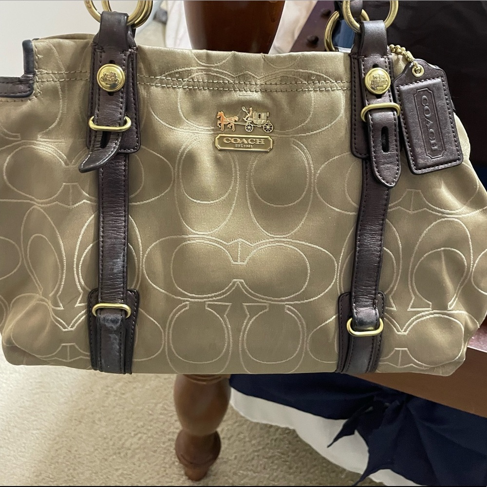 Coach signature satchel